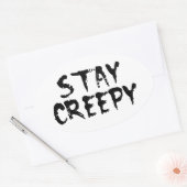 Sticker Ovale Reste déplaisant ! (Enveloppe)