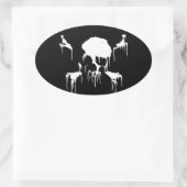 Sticker Ovale Restez congelé (Sac)