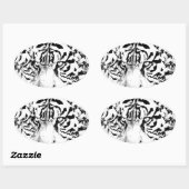 Sticker Ovale Restez focalisé#5_ (Feuille)