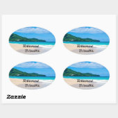 Sticker Ovale Retraite...C'est beau (Feuille)