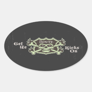 Sticker Ovale Réussissez les éruptions du YE