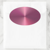 Sticker Ovale Revêtement métallique moderne vierge Modèle rose é (Sac)