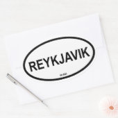 STICKER OVALE REYKJAVIK (Enveloppe)