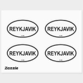 STICKER OVALE REYKJAVIK (Feuille)