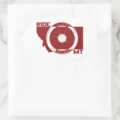Sticker Ovale Ride Montana (Sac)