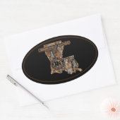 Sticker Ovale RIG UP CAMO Oilfield (Enveloppe)