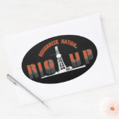 Sticker Ovale RIG UP Oilfield (Enveloppe)