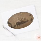 Sticker Ovale RMS Titanic Southampton (Enveloppe)