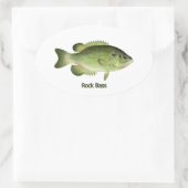 Sticker Ovale Rock Bass - Redeye (Sac)