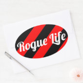 Sticker Ovale Rogue Life (Enveloppe)