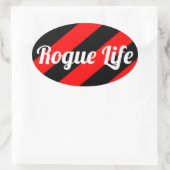 Sticker Ovale Rogue Life (Sac)