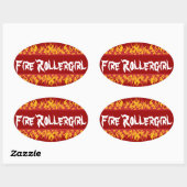 Sticker Ovale Rollegirl (Feuille)
