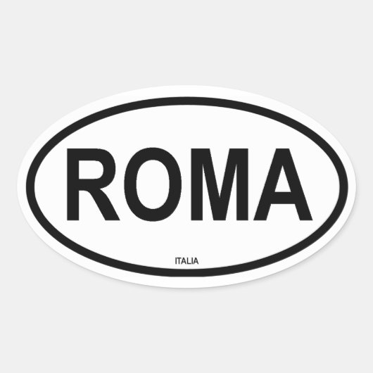 STICKER OVALE ROMA (Devant)
