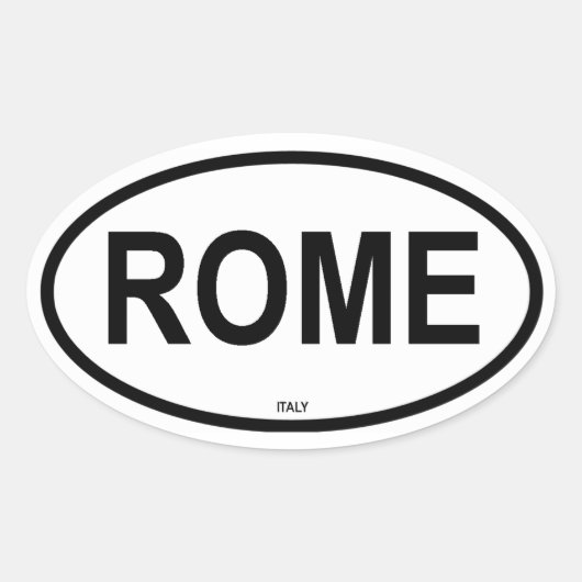 STICKER OVALE ROME (Devant)
