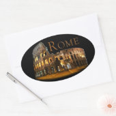 Sticker Ovale Rome : Le Colosseum (Enveloppe)
