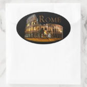 Sticker Ovale Rome : Le Colosseum (Sac)