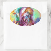 Sticker Ovale ROMEO ET JULIET Romantique Saint Valentin (Sac)