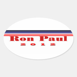 Sticker Ovale Ron Paul