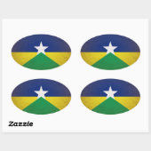 Sticker Ovale Rondonia (Feuille)