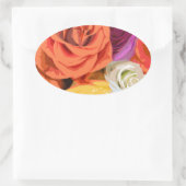 Sticker Ovale Rose (Sac)