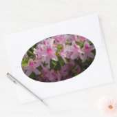 Sticker Ovale Rose Azalea Bush printemps floral (Enveloppe)