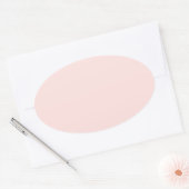 Sticker Ovale Rose bruyant (Enveloppe)