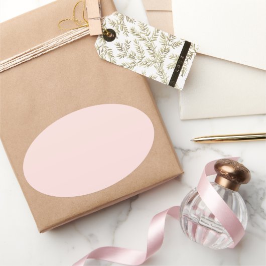 Sticker Ovale Rose bruyant (Cadeaux)