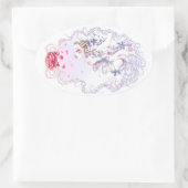 Sticker Ovale Rose de Versailles (Sac)