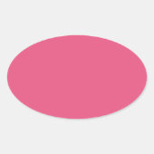 Sticker Ovale Rose foncé (Devant)