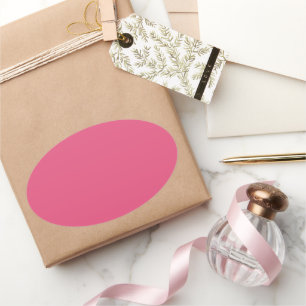 Sticker Ovale Rose foncé