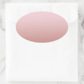 Sticker Ovale Rose Gold Modèle Vierge Ajoutez Votre Texte Élégan (Sac)
