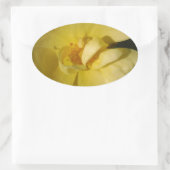 Sticker Ovale Rose jaune sauvage (Sac)