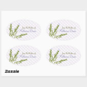 Sticker Ovale Rosemary (Feuille)