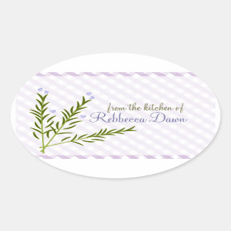 Sticker Ovale Rosemary