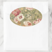 Sticker Ovale Roses floraux de Sage (Sac)