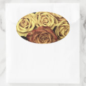 Sticker Ovale Roses vintages (Sac)
