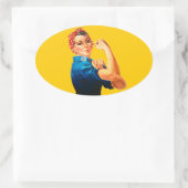 Sticker Ovale Rosie la riveuse (Sac)