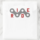 Sticker Ovale Roue (chaîne) (Sac)