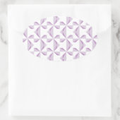 Sticker Ovale Roues pourpres (Sac)