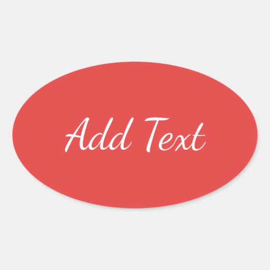Sticker Ovale Rouge (Devant)
