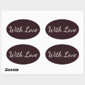 Sticker Ovale Rouge foncé uni (Feuille)