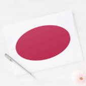 Sticker Ovale Rouge USA (Enveloppe)