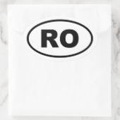 Sticker Ovale Roumanie RO européen (Sac)
