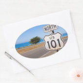 Sticker Ovale Route 101 Nord (Enveloppe)