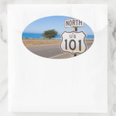 Sticker Ovale Route 101 Nord (Sac)
