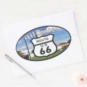 Sticker Ovale route 66 (Enveloppe)