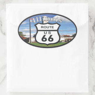 Sticker Ovale route 66
