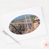 Sticker Ovale Royal Gorge Bridge, le plus haut des États-Unis (Enveloppe)