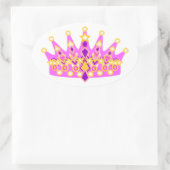 Sticker Ovale Royal Princess Crown (Sac)