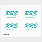 Sticker Ovale Rum River Blend (Feuille)